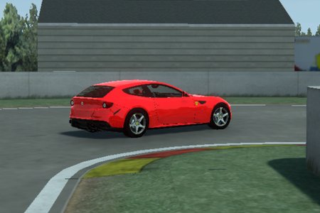 Dirigindo uma Ferrari