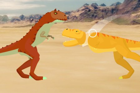 T-Rex Contra Carnotauro